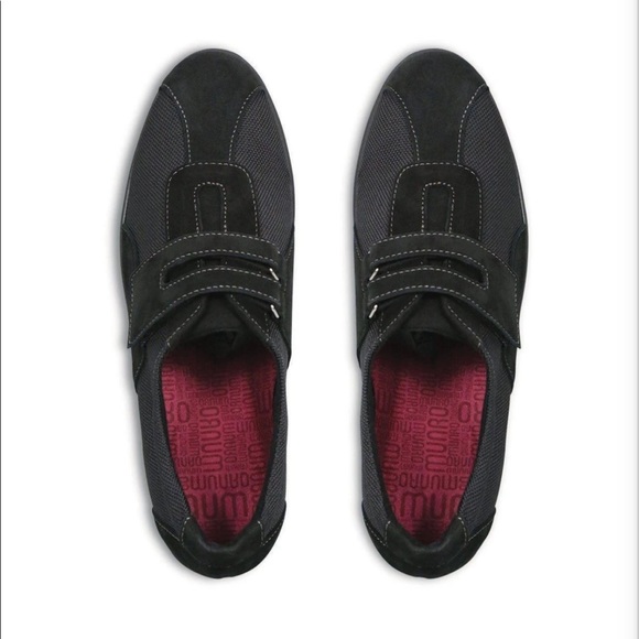 Munro Shoes Munro Joliet Black Leather Suede Comfort Shoe Size 8n